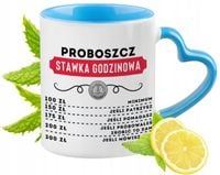Dla Proboszcza Kubek Błękitny Z Uszkiem W Kształcie Serca Na Prezent