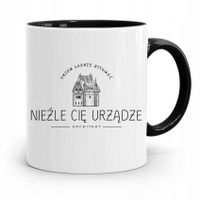 Kubek Czarny Dla Architekta Nieźle Cię Urządzę Z Nadrukiem Ze Zdjęciem