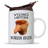 Kubek Śmieszny Janusz Nosacz Wyłoncz Laptoka Z Nadrukiem Ze Zdjęciem