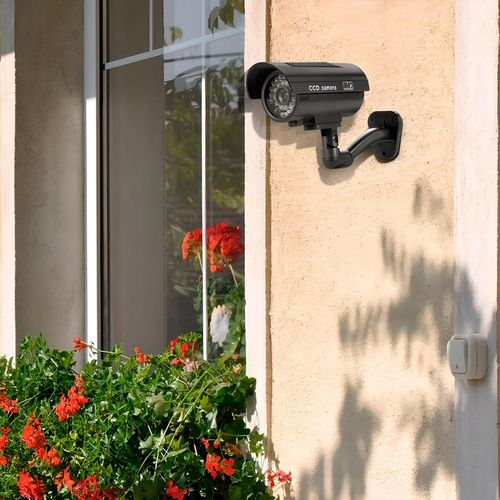 ATRAPA KAMERY CCTV SOLARNA MONITORING KAMERA MIGAJĄCA DIODA LED NA ŚCIANĘ na Arena.pl