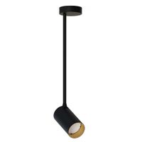 Czarna lampa sufitowa Mono 7674 gabinetowy reflektorek regulowany