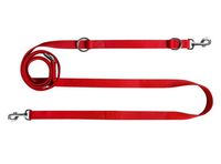 Regulowana smycz dla psa szyta grubą nicią Chaba 20mm x 130/260cm czerwona