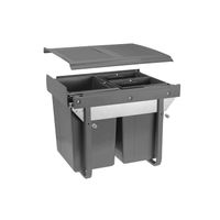 Kosz na śmieci, do szafki 45cm, 40l, cichy domyk, bez mocowania frontu