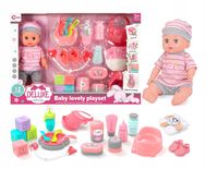 Lalka bobas jak żywa duża akcesoria interaktywna mówi siusia ubranko