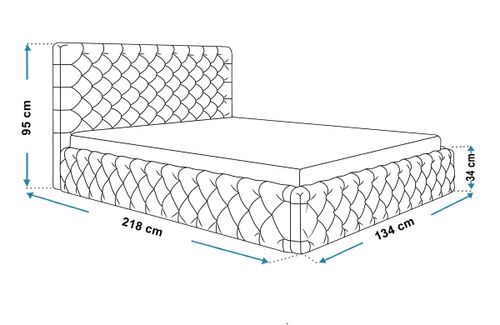 Łóżko Slim 8 tapicerowane 120x200 stelaż pojemnik na Arena.pl