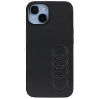 Audi Synthetic Leather iPhone 14 6.1" czarny/black hardcase