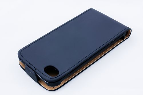 Geffy - Etui iPhone 4s / iPhone 4 Eco Leather flip black na Arena.pl
