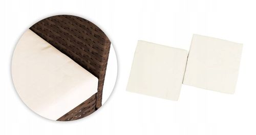 ZESTAW MEBLI OGRODOWYCH Z TECHNORATTANU ŁAWKA STÓŁ KRZESŁA BRĄZ MultiGarden na Arena.pl