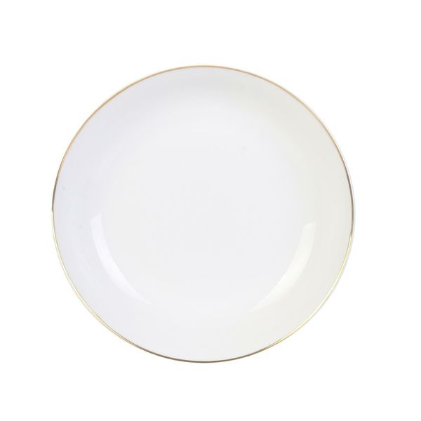 Talerz głęboki Pearl Gold 20cm biały zdjęcie 1