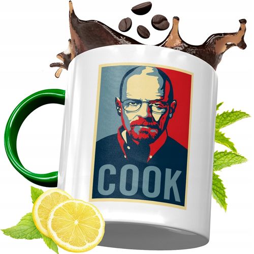 Kubek Zielony Dla Kucharza Idealny Prezent Z Nadrukiem Ze Zdjęciem na Arena.pl