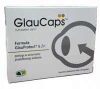 GlauCaps, preparat wspierający wzrok, 30 kapsułek