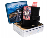 pionowy portfel męski na zatrzask - peterson