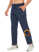 Spodnie Treningowe Męskie Termiczne z Polarem Wodoodporne Granatowe L