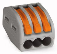 SZYBKOZŁĄCZKA 3X0,08-4MM2 Z DŹWIGNIĄ ZWALNIAJĄCĄ 222-413 - E533ZY-WG095