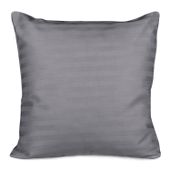 Poszewka satyna bawełniana adamaszek 40x40 antracytowa