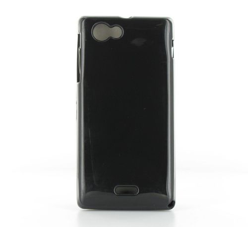 Geffy - Etui Sony Xperia J TPU solid color black na Arena.pl