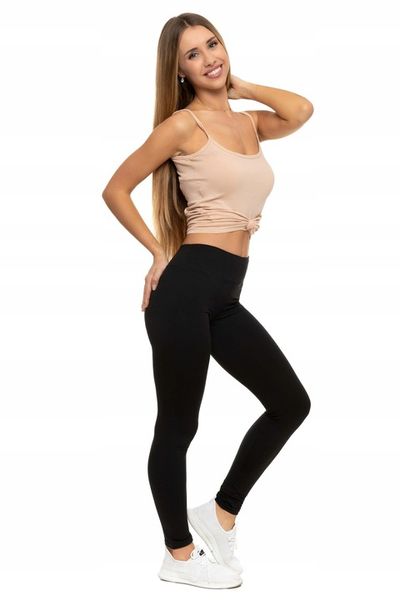 MORAJ Legginsy długie getry damskie kryjące WYSOKI STAN - czarne L/XL zdjęcie 3