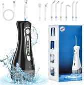 IRYGATOR DO ZĘBÓW BEZPRZEWODOWY DENTYSTYCZNY 4 TRYBY 320ML MOCNY 8 KOŃCÓWEK