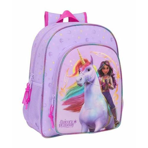 Plecak szkolny Unicorn Academy Liliowy 32 x 38 x 12 cm na Arena.pl