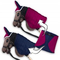 Derka i nauszniki SKIPPI Hobby Horse GAD03044 Fuksjowo-granatowy