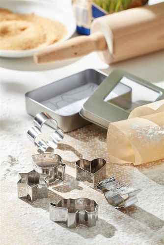 Zestaw foremek do pieczenia COOKIE BOX, srebrny na Arena.pl
