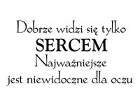 60X40CM WIDZIEĆ SERCEM OBRAZ DRUK