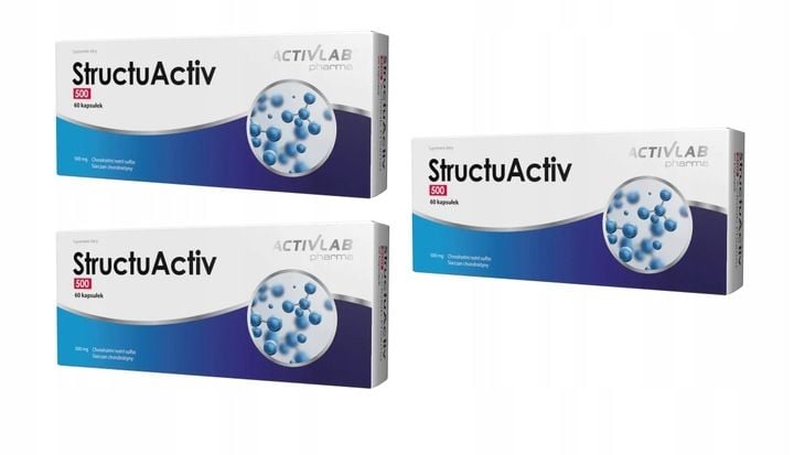 STRUCTUACTIV 500MG 3 x 60 kapsułek CHONDROITYNA, Activlab zdjęcie 1