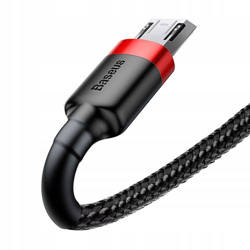 Kabel USB do Micro USB Baseus Cafule 1.5A 2m (czerwono-czarny) na Arena.pl