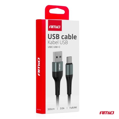 CAR Kabel USB-A do Lightning (iPhone) AMiO, 3A, 2m na Arena.pl