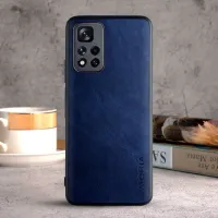 Etui AIORIA LEATHER Xiaomi Poco X4 NFC/Redmi Note 11 Pro niebieski