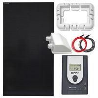 ZESTAW FOTOWOLTAICZNY 150W SOLARNY MPPT Z UCHWYTAMI MONTAŻOWYMI