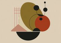 Plakat 42x29,7cm Geometryczny Balans