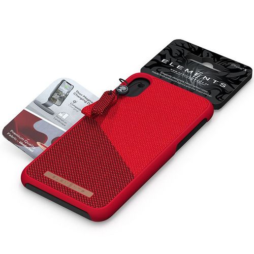 Nordic Elements Saeson Freja - Materiałowe etui iPhone 8 Plus / 7 Plus / 6s Plus / 6 Plus (Red) na Arena.pl