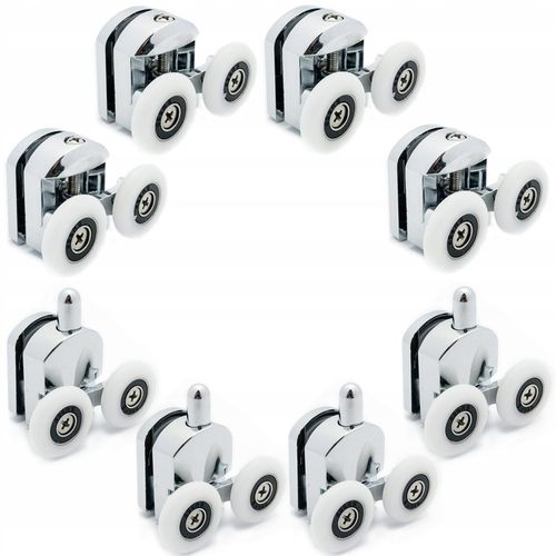 Komplet 8szt rolek do kabin prysznicowych 25mm na Arena.pl