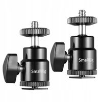SmallRig 2059 Głowica mini kulowa 1/4" + Gorąca stopka (2szt.)