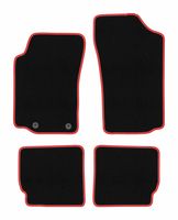 Dywaniki welurowe CARLUX-RED Peugeot 306 Cabrio 1993-2001 czarne