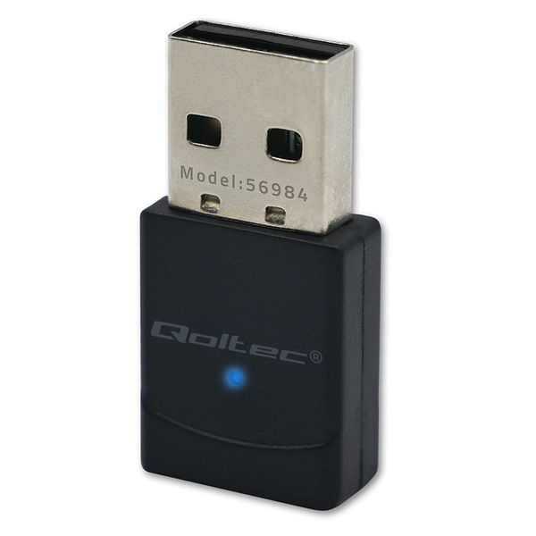 Qoltec Mini Adapter WiFi 6 AX 900Mbps USB Bluetooth 5.4 zdjęcie 9