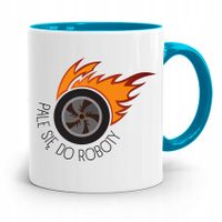 Kubek Błękitny Mechanika Palę Się Do Roboty Z Nadrukiem Ze Zdjęciem