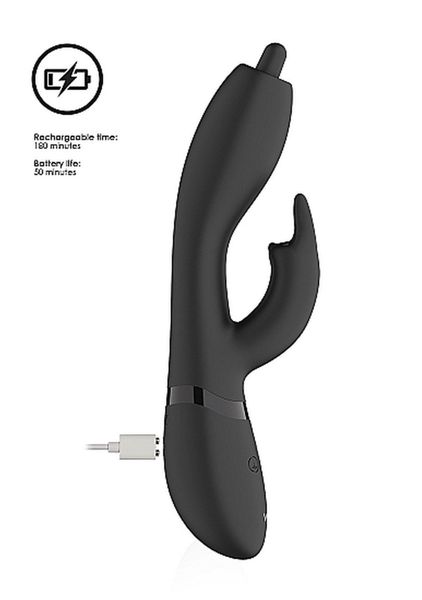 Nilo - Pinpoint Rotating G-Spot Rabbit - Black zdjęcie 10