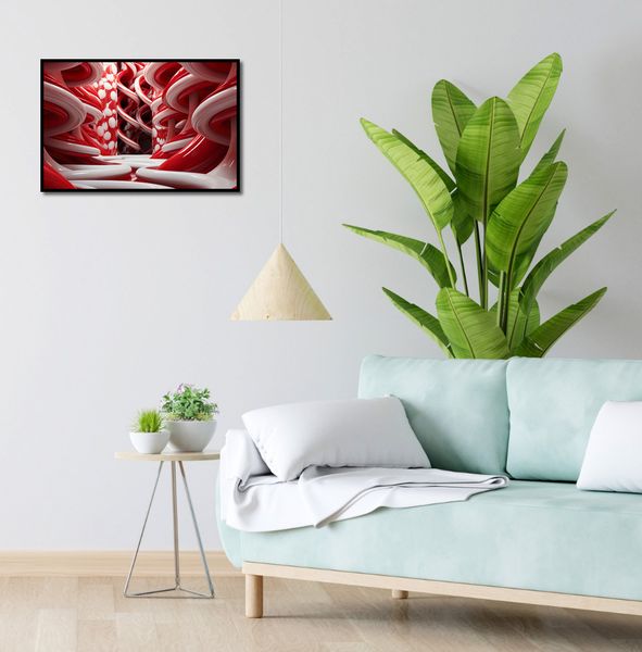 Plakat 60x40cm Czerwone Wiry zdjęcie 4