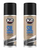 Zestaw 2x Silikon do Uszczelek K2 Sil 150 ml Spray