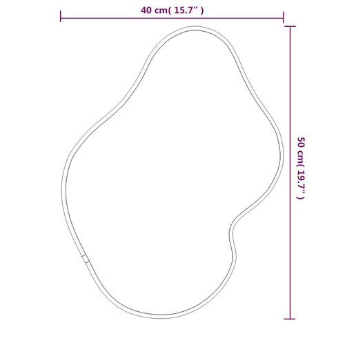 Lustro ścienne, złote, 50x40 cm na Arena.pl