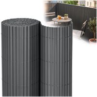 Osłona PVC maskująca na balkon, taras, ogrodzenie 500x100 cm ciemnoszara