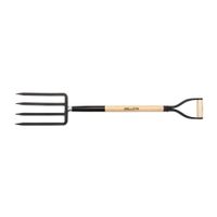 widły 4 zębne 27cm z trzonkiem drewnianym 97cm i rączką 911-4 ma