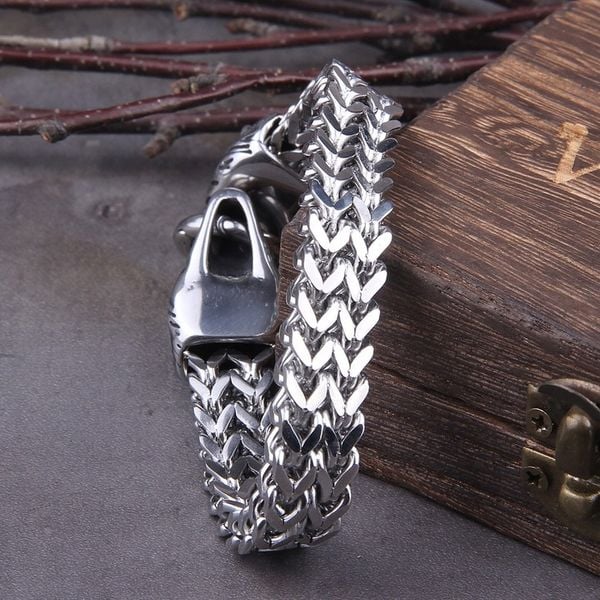 Bransoleta Wiking Thor Wilk stal chirurgiczna 316L zdjęcie 9