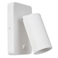 Kinkiet ścienny z regulowanym kloszem CLUBS 09239/11/31 Lucide tubka biały