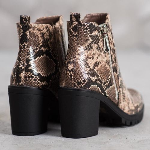 Botki Na Platformie Snake Print r.37 na Arena.pl