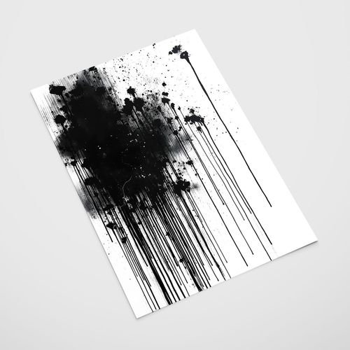 Plakat abstrakcja czarno biała 50x70 cm na Arena.pl