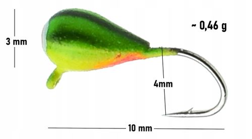 Mormyszka Wolframowa przynęta Podlodowa przelotowa na Arena.pl