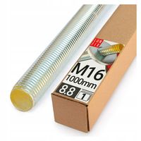 Pręt gwintowany M16 1000mm 1m ocynkowany szpilka kl. 8.8 DIN 976 1 szt.